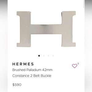 Authentic never used Hermes Belt Buckle